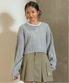 Lovetoxic / ラブトキシック ニット・セーター | インナーつきクロップドニット