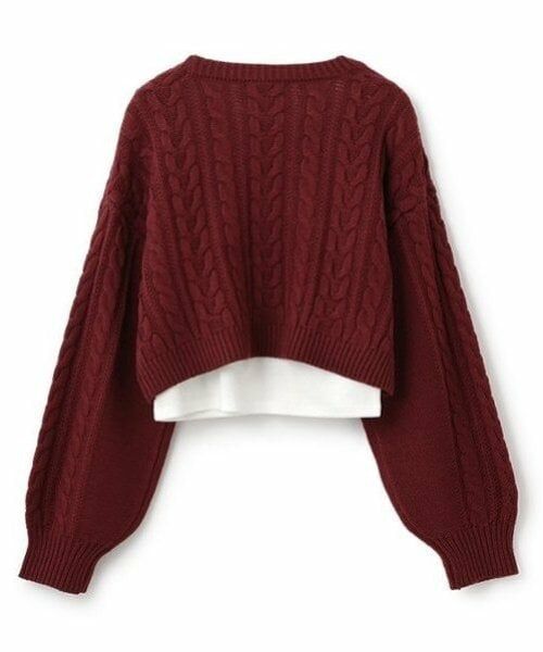Lovetoxic / ラブトキシック ニット・セーター | インナーつきクロップドニット | 詳細1