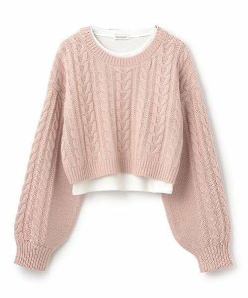 Lovetoxic / ラブトキシック ニット・セーター | インナーつきクロップドニット | 詳細10