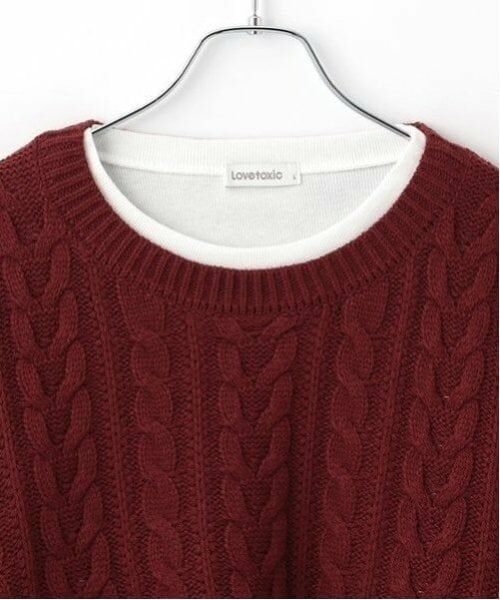 Lovetoxic / ラブトキシック ニット・セーター | インナーつきクロップドニット | 詳細3