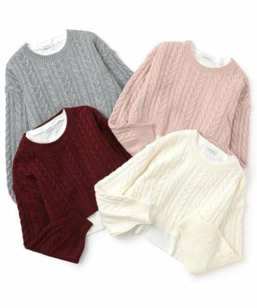 Lovetoxic / ラブトキシック ニット・セーター | インナーつきクロップドニット | 詳細8