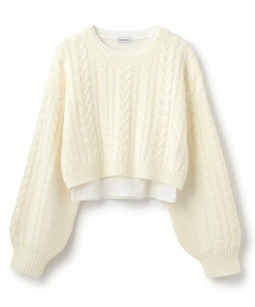 Lovetoxic / ラブトキシック ニット・セーター | インナーつきクロップドニット | 詳細9
