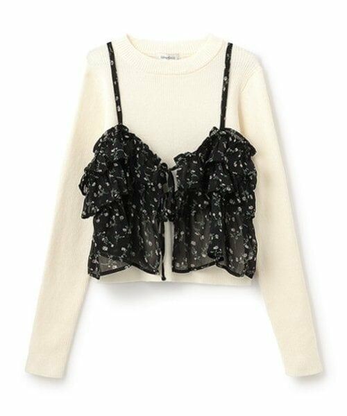 Lovetoxic / ラブトキシック その他トップス | キャミつきリブニットセット | 詳細13