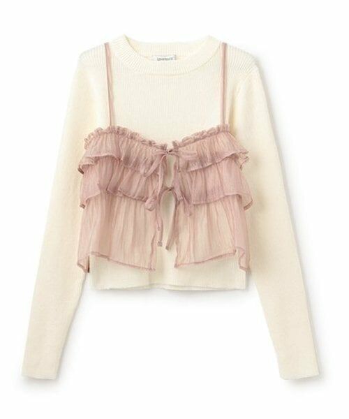 Lovetoxic / ラブトキシック その他トップス | キャミつきリブニットセット | 詳細15