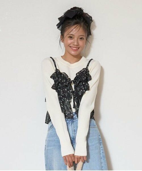 Lovetoxic / ラブトキシック その他トップス | キャミつきリブニットセット | 詳細16