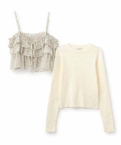 Lovetoxic / ラブトキシック その他トップス | キャミつきリブニットセット | 詳細2