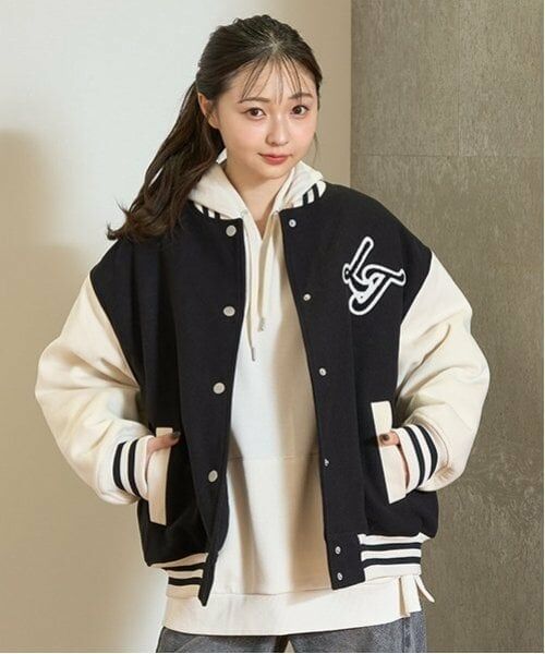 Lovetoxic / ラブトキシック ブルゾン | 裏キルトスタジャン（黒）