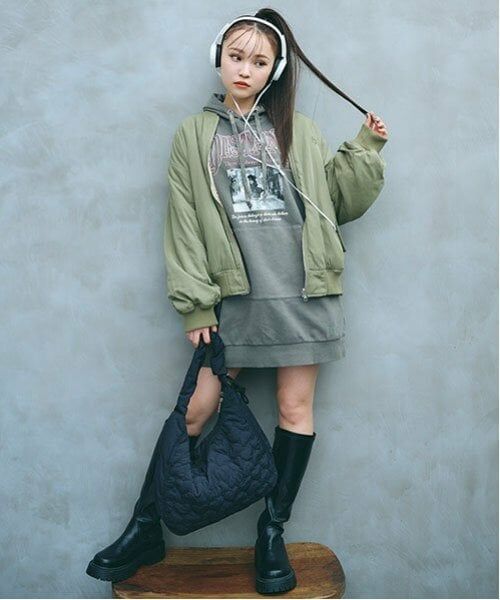 Lovetoxic / ラブトキシック ブルゾン | ボアリバーシブルMA1 | 詳細1