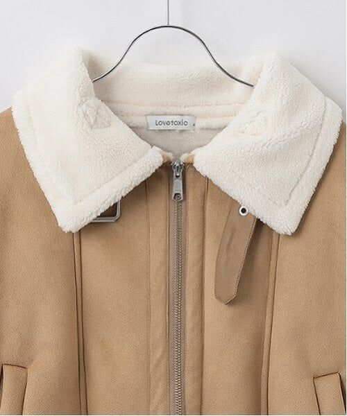 Lovetoxic / ラブトキシック ブルゾン | エコムートンライダースブルゾン | 詳細3