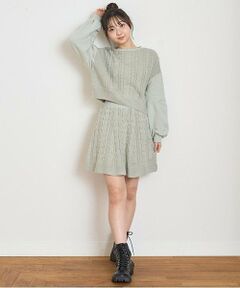 Lovetoxic / ラブトキシック ニット・セーター | ケーブルニットセットアップ