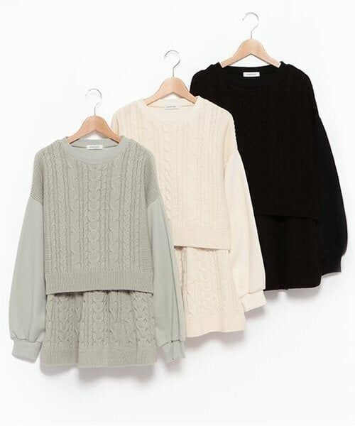 Lovetoxic / ラブトキシック ニット・セーター | ケーブルニットセットアップ | 詳細10