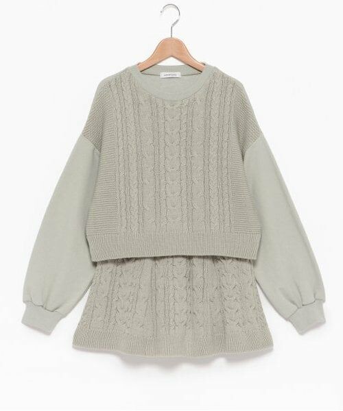 Lovetoxic / ラブトキシック ニット・セーター | ケーブルニットセットアップ | 詳細12