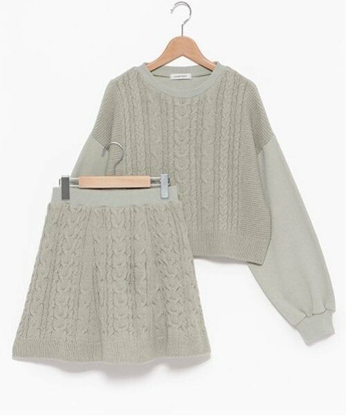 Lovetoxic / ラブトキシック ニット・セーター | ケーブルニットセットアップ | 詳細23