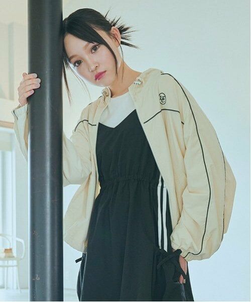 Lovetoxic / ラブトキシック ブルゾン | 【撥水】パイピングナイロンブルゾン | 詳細1