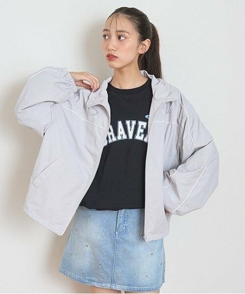 Lovetoxic / ラブトキシック ブルゾン | 【撥水】パイピングナイロンブルゾン | 詳細2