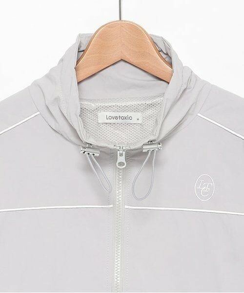 Lovetoxic / ラブトキシック ブルゾン | 【撥水】パイピングナイロンブルゾン | 詳細4