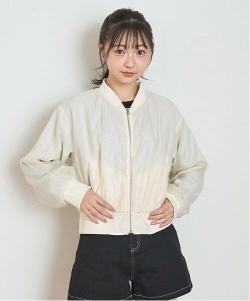 Lovetoxic / ラブトキシック ブルゾン | シアーMA-1（アイボリー）