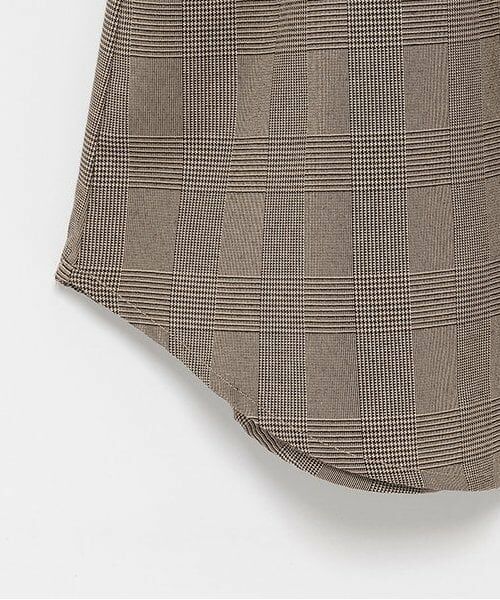 Lovetoxic / ラブトキシック ミニ丈・ひざ丈ワンピース | ビスチェ付グレンチェックシャツワンピース | 詳細7