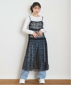 Lovetoxic / ラブトキシック ミニ丈・ひざ丈ワンピース | インナー付チュールワンピース