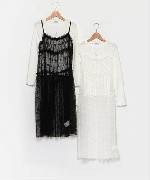 Lovetoxic / ラブトキシック ミニ丈・ひざ丈ワンピース | インナー付チュールワンピース | 詳細10