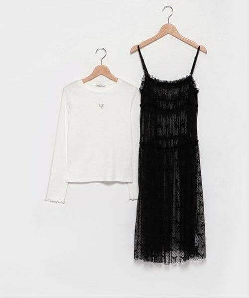 Lovetoxic / ラブトキシック ミニ丈・ひざ丈ワンピース | インナー付チュールワンピース | 詳細4