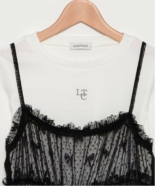 Lovetoxic / ラブトキシック ミニ丈・ひざ丈ワンピース | インナー付チュールワンピース | 詳細5