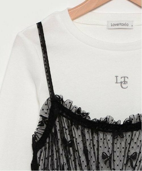 Lovetoxic / ラブトキシック ミニ丈・ひざ丈ワンピース | インナー付チュールワンピース | 詳細6