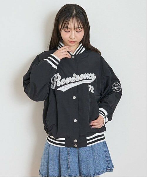 Lovetoxic / ラブトキシック ブルゾン | 【LTXC/撥水】ナイロンスタジャン（黒）