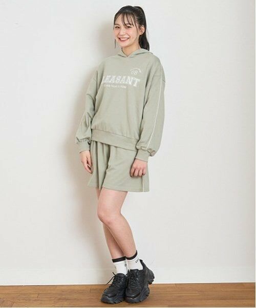 Lovetoxic / ラブトキシック ショート・ハーフ・半端丈パンツ | 【LTXC】速乾パーカSETUP（カーキ）