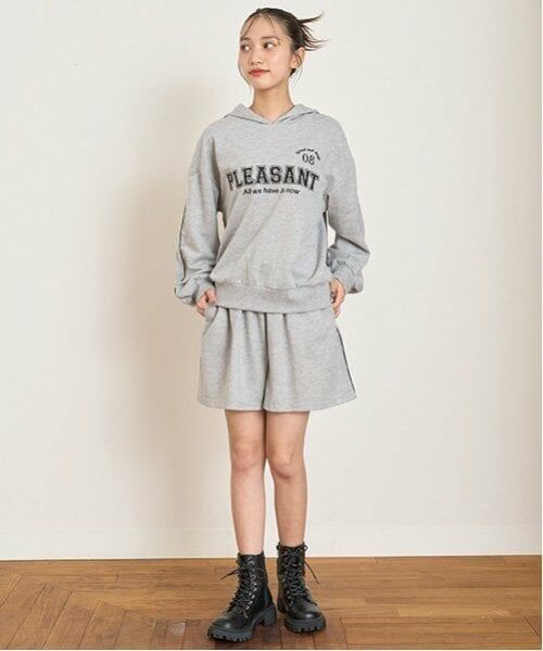 Lovetoxic / ラブトキシック ショート・ハーフ・半端丈パンツ | 【LTXC】速乾パーカSETUP（トップ グレー）