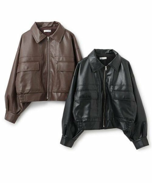 Lovetoxic / ラブトキシック ブルゾン | 合皮短丈ジャケット | 詳細5