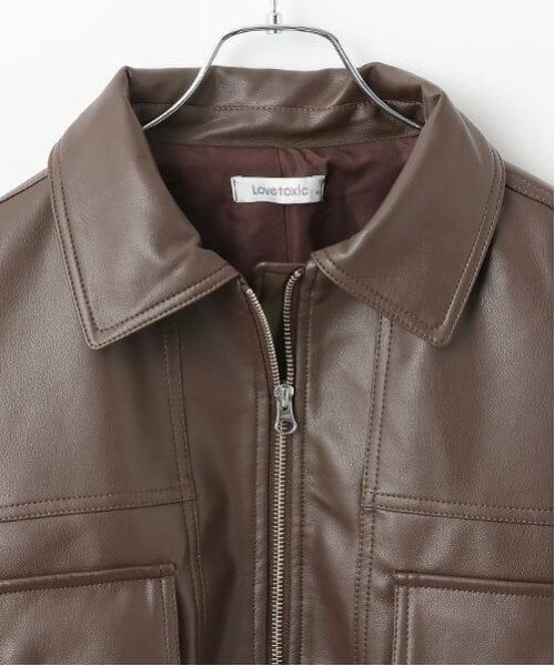 Lovetoxic / ラブトキシック ブルゾン | 合皮短丈ジャケット | 詳細9