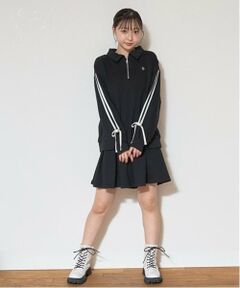 Lovetoxic / ラブトキシック スウェット | ハーフZIPプリーツSETUP