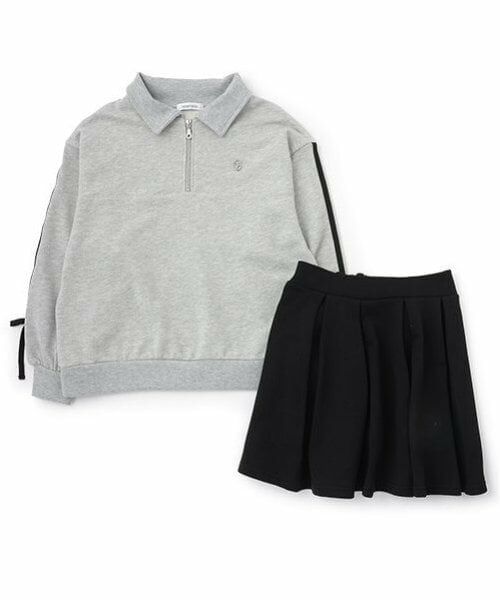 Lovetoxic / ラブトキシック スウェット | ハーフZIPプリーツSETUP | 詳細3