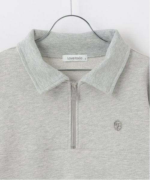 Lovetoxic / ラブトキシック スウェット | ハーフZIPプリーツSETUP | 詳細4