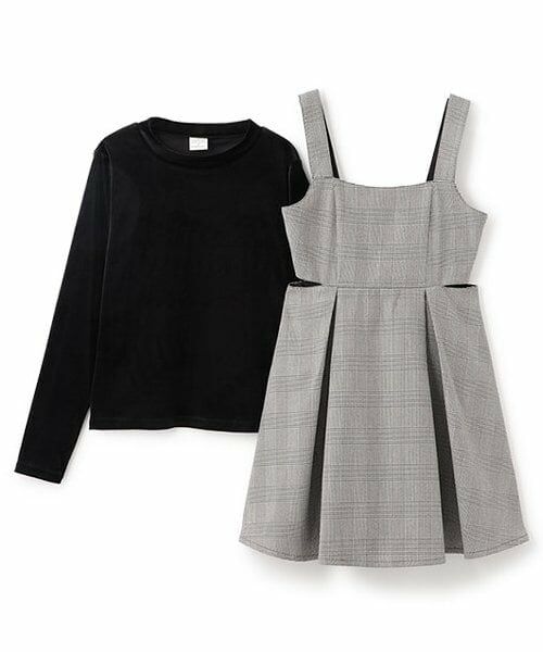 Lovetoxic / ラブトキシック ミニ丈・ひざ丈ワンピース | 【DHOLIC】インナーつきジャンスカ | 詳細3