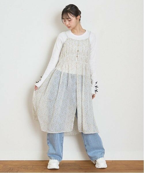 Lovetoxic / ラブトキシック ミニ丈・ひざ丈ワンピース | 花柄キャミワンピース | 詳細1