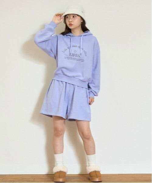 Lovetoxic / ラブトキシック パーカー | 【GOODPRICE】裏起毛パーカセットアップ（サックス）