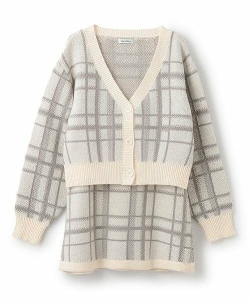 Lovetoxic / ラブトキシック カーディガン・ボレロ | ジャガードチェックセットアップ | 詳細14