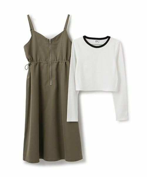 Lovetoxic / ラブトキシック ミニ丈・ひざ丈ワンピース | 【LTXC】長Tジャンスカセット | 詳細2