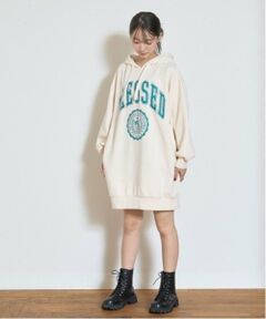 Lovetoxic / ラブトキシック ミニ丈・ひざ丈ワンピース | 【GOODPRICE】裏起毛パーカワンピース