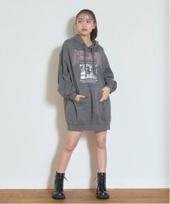 Lovetoxic / ラブトキシック ミニ丈・ひざ丈ワンピース | 【LTXC】【綿100％】ピグメントパーカワンピース