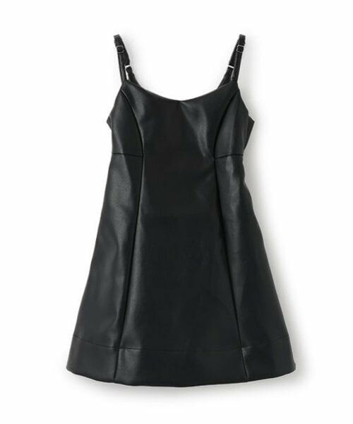 Lovetoxic / ラブトキシック ミニ丈・ひざ丈ワンピース | 合皮ジャンスカ | 詳細10