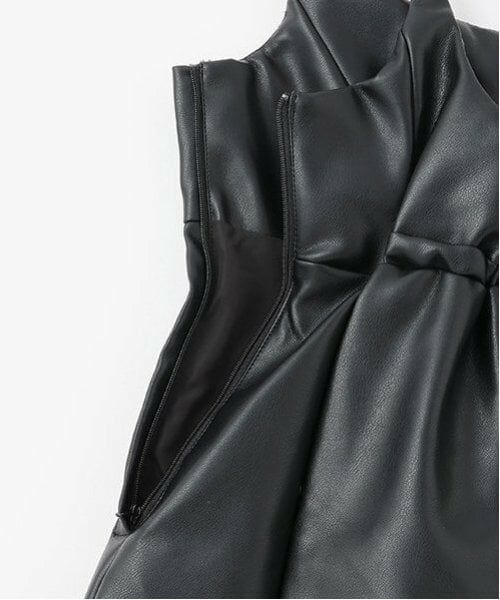 Lovetoxic / ラブトキシック ミニ丈・ひざ丈ワンピース | 合皮ジャンスカ | 詳細5