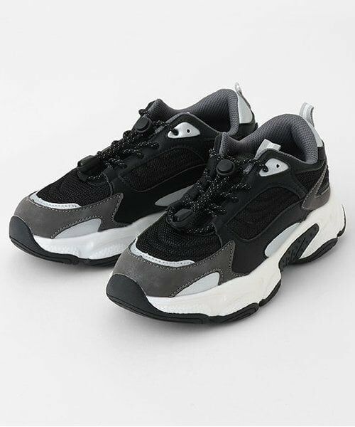 Lovetoxic / ラブトキシック スニーカー | ドローコードダッドスニーカー(黒)