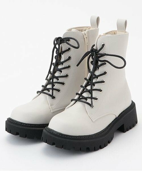 Lovetoxic / ラブトキシック ブーツ(ショート丈) | 8ホールブーツ(オフ ホワイト)