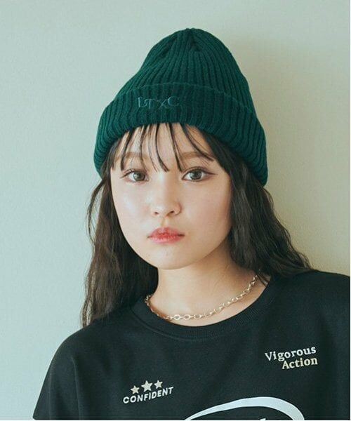 Lovetoxic / ラブトキシック ニットキャップ | 【LTXC】【GOODPRICE】ビーニー（モス グリーン）