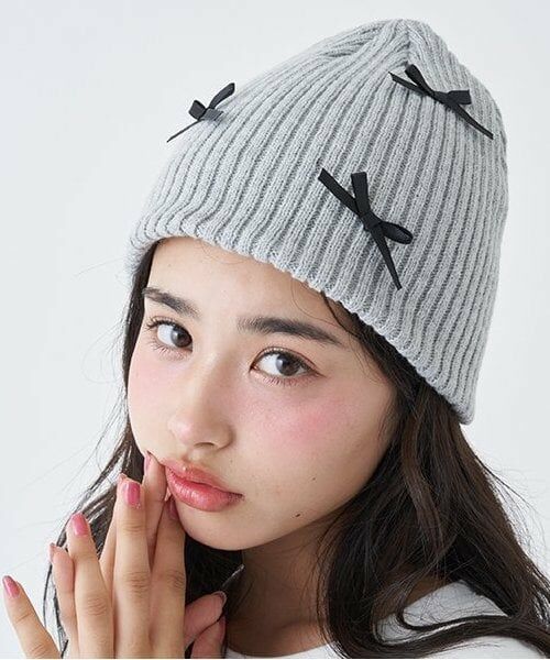 Lovetoxic / ラブトキシック ニットキャップ | リボンビーニー | 詳細2