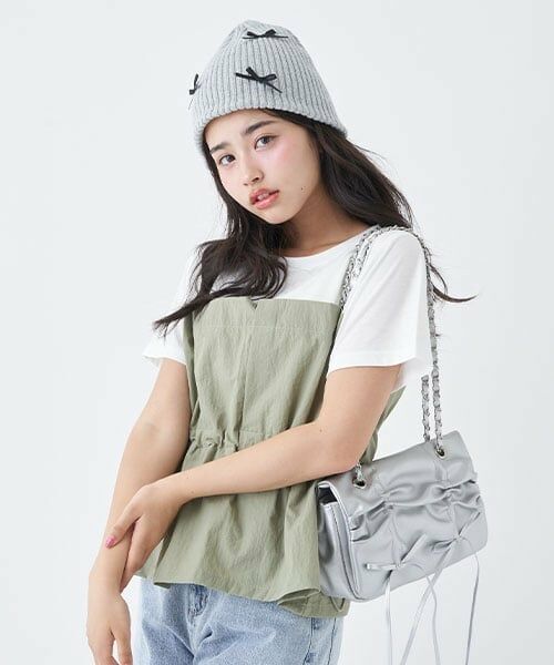 Lovetoxic / ラブトキシック ショルダーバッグ | ギャザーリボンショルダー | 詳細1