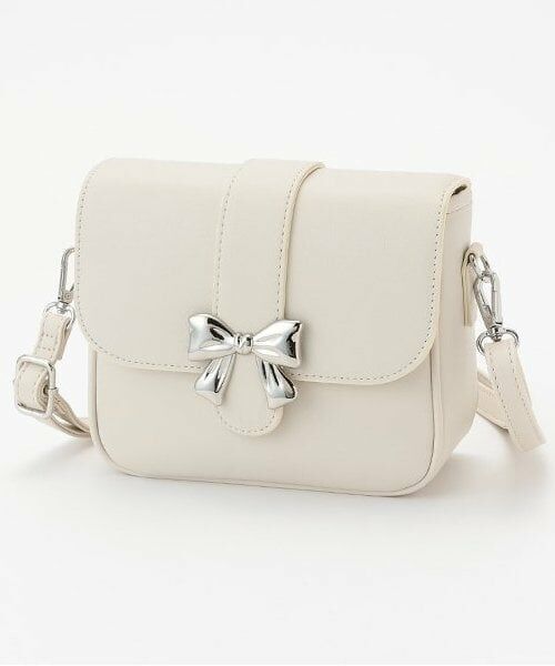 Lovetoxic / ラブトキシック ショルダーバッグ | リボンバックルショルダー（アイボリー）